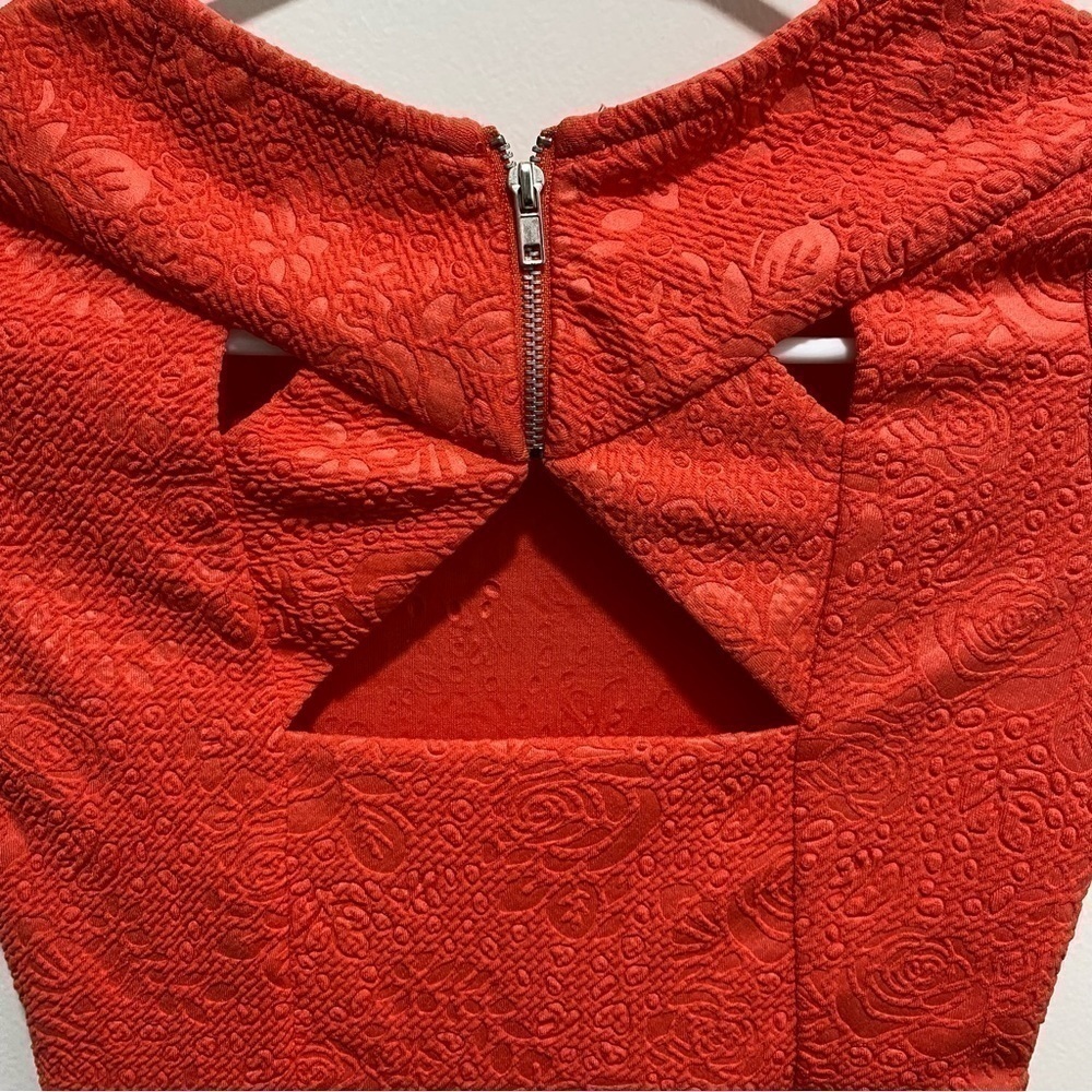 Trixxi Girl Coral Fit & Flare Dress | Girls Size 8 | Party Holiday - Picture 5 of 7